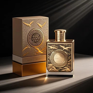 Thiết Kế Mới 2025 Sang Trọng Tùy Chỉnh Vuông Rỗng Phun Pha Lê Chai 30Ml 50Ml 100Ml Chai Nước Hoa Thủy Tinh Với Sương Phun Vàng Cap - Product Image 4