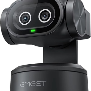 กล้อง EMEET PIXY แบบคู่ กล้อง PTZ ที่ใช้ AI ความละเอียด 4K พร้อมระบบติดตาม AI, PDAF และโฟกัสอัตโนมัติ รูรับแสง <span class=keywords><strong>1</strong></span>.8f เซ็นเซอร์ <span class=keywords><strong>1</strong></span>/2.55 นิ้ว พร้อมไมโครโฟน 3 ตัว และพรีเซ็ตต่างๆ - Product Image 1