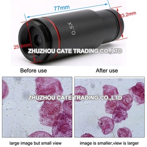 Adaptador de microscopio electrónico para <span class=keywords><strong>c</strong></span>ámara, lente de reducción ocular de 0.5X <span class=keywords><strong>C</strong></span>, 23,2mm, para microscopio CCD - Product Image 6