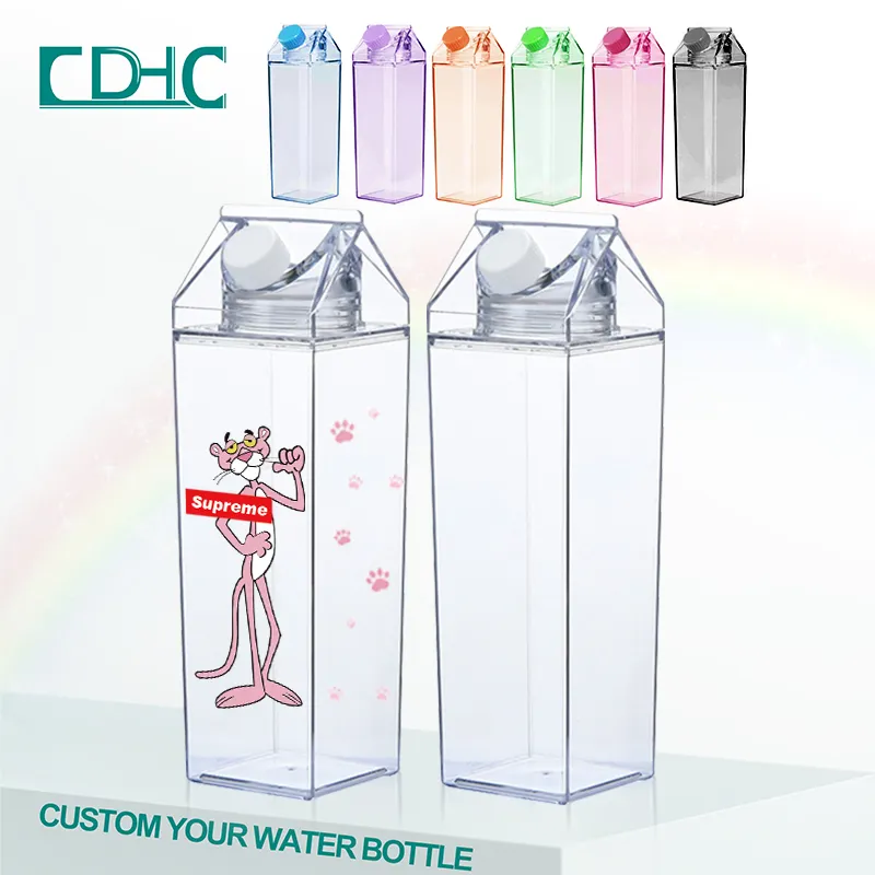 Cốc Uống Nước Du Lịch 500Ml 1000Ml Cốc Nhựa Acrylic Trong Suốt Không Chứa BPA Thùng Sữa Tái Sử Dụng Với Số Lượng Lớn