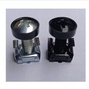 50 pezzi in acciaio al carbonio rivestimento di zinco gabbia dadi e gabbia a vite M6 + cremagliera viti M6x16 - Product Image 6