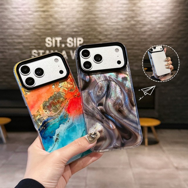 Art Pattern Magnetic Phone Case with Reinforced Corners for iPhone 18 17 16 15 14 Series