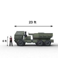 Réplique de camion gonflable géant, modèle de véhicule gonflable personnalisé à l'échelle 1:1 pour l'entraînement en plein air