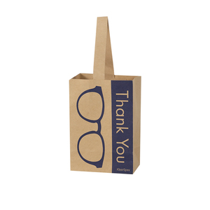 Bolsa de Papel Kraft Pequeña con Asa para Tienda de Gafas, Personalizable con su Logotipo, para Agradecer a los Clientes - Product Image 5