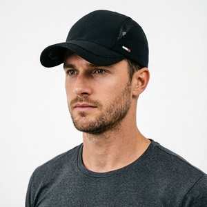 Gorra de béisbol deportiva para hombre, transpirable, de malla, de secado rápido, ajustable, para exteriores, venta al por mayor, personalizada - Product Image 3
