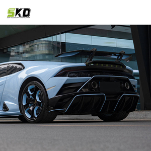 Base de coffre arrière pour Lamborghini Huracan <span class=keywords><strong>EVO</strong></span>/Spyder 2019, Spoiler en fibre de carbone, Amélioration style <span class=keywords><strong>EVO</strong></span> RWD, Base de coffre arrière - Product Image 3