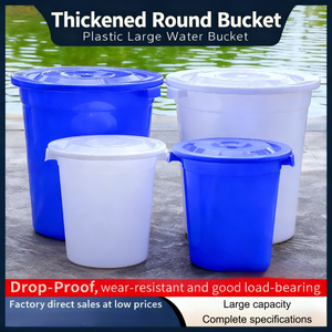 50l 60l 100l Meerdere Specificaties Polyethyleen Food-Grade Witte Cilindrische Wateremmer Met Deksel - Product Image 3