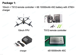 Sẵn Sàng Bay Mark4 10-Inch <span class=keywords><strong>FPV</strong></span> Racing Chuyên Nghiệp RC Bay Không Người Lái HD 5.8G 2.5W Elrs 915Ghz 15Km Hình Ảnh Truyền 3Kg/4Kg Tải Trọng - Product Image 3