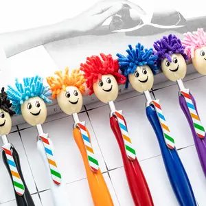 BSBH Creative Plastic Ballpoint Pen Funny Hair Mop Head Ballpoint Pen