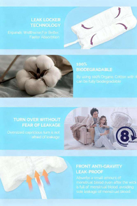 Kinzino - Tampones de Cartón Biodegradables y Desechables, Fibras de Algodón Orgánico, Higiene Femenina, Suaves, Ecológicos, Seguros para Fosas Sépticas - Product Image 6