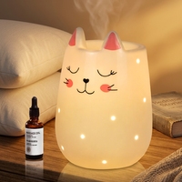 Lampe chauffe-cire électrique en céramique mignonne en forme d'animal pour chambre d'enfant, diffuseur d'huiles essentielles à intensité variable, lampe chauffe-cire de chevet en céramique