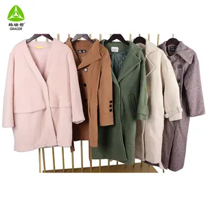 Used Clothing Export Good Quality Worsted Coat Used Clothing Japan