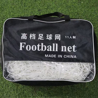 Haute qualité 7x21 Football cible filet Polyester hexagonal sans nœuds Football porte cadre 2 pièces blanc Football filet accessoires