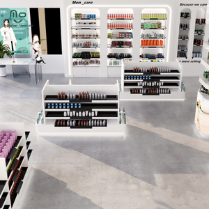 Étagères de pharmacie en bois avec éclairage LED pour présentation en magasin médical - Présentoir de vente au détail écologique - Meilleures ventes - Product Image 1