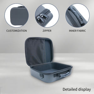 Fábrica personalizada Durable Impermeable Portátil Gris/Azul Multifuncional Pequeño botiquín de primeros auxilios médico Estuche rígido de EVA Cremallera - Product Image 2