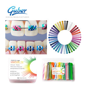 Tandheelkundige leverancier orthodontische elastische power chain rubberen bandjes ligatuurbinders mondhygiëneproduct - Product Image 1