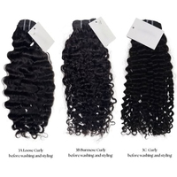 Perruque Lace Front en Cheveux Naturels Bouclés du Cambodge de Qualité Supérieure, Cheveux Remy à Tissage Simple, avec Fermeture à Double Tissage Faite à la Machine et Clips à Bandes Adhésives