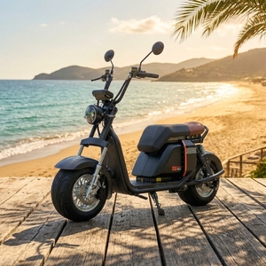 Scooter Eléctrico Vintage Modelo 1000w 20ah, Batería de Litio, Neumáticos Anchos, para Desplazamientos, Motor Potente Ss701 de 1000w, Superventas - Product Image 1