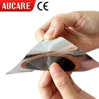AUCARE Kit de réparation de chambre à air auto-adhésif en caoutchouc, 20 pièces/boîte, tailles mixtes, pour réparation de crevaison de vélo, moto, voiture, usage d'urgence