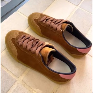 Zapatos Deportivos de Lujo Estilo H para Parejas, Cuero Genuino con Cierre de Cordones y TPU, Cómodos, Casuales, Modernos, para Todas las Temporadas - Product Image 1