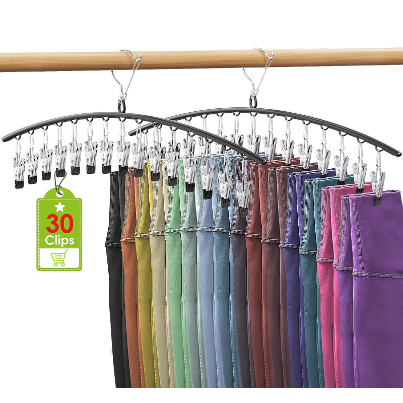 Premium Matte Gold Aluminum Pants Hangers
