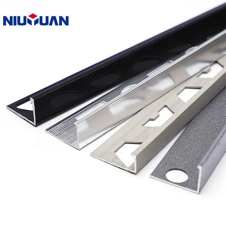Finiture per piastrelle finiture per bordi angolari in alluminio a forma di L in metallo personalizzate in fabbrica