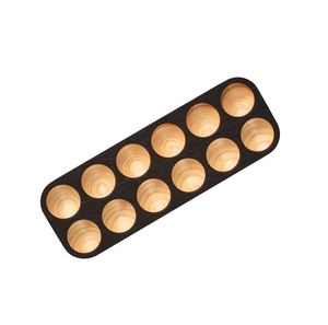 Porta Huevos de Madera a Precio Económico, Bandeja Rectangular de 12 Ranuras, para Hoteles, Mesas de Brunch, Cocina, Almacenamiento de Huevos de Pato y Gallina - Product Image 1