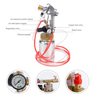 Réservoir sous pression de 2 L pour peinture texturée avec pistolet de pulvérisation pneumatique coloré PT871, tuyau de fluide et ensemble de pulvérisation de peinture