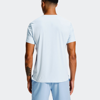 Ensemble de sport 2 pièces pour homme à séchage rapide, respirant, t-shirt à manches courtes et short fendu, pour la course, la gym, le sport, avec logo personnalisé
