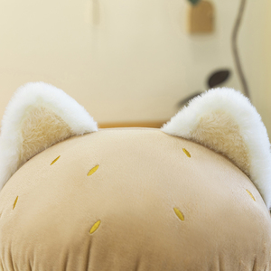 Peluche a Forma di <span class=keywords><strong>Gatto</strong></span> Hamburger, Tessuto Delicato sulla Pelle, Staccabile e Lavabile, Imbottitura in Morbido Cotone PP, Vendita all'Ingrosso - Product Image 4
