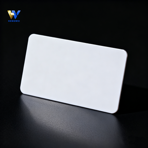 Carte à puce NFC215 en plastique blanc CR80, imprimable, PVC avec puce, étanche, carte d'accès RFID pour hôtel - Product Image 3