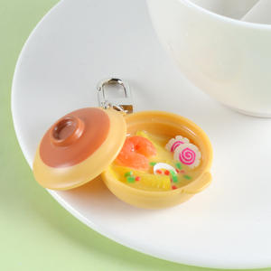 พวงกุญแจหม้อดินเผาจำลองสไตล์จีน จี้หม้อดินเผาขนาดเล็ก ของเล่นจำลองอาหาร ของตกแต่งหม้อดินเผา - Product Image 4