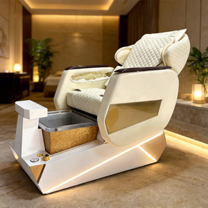Sillón de Pedicura de Lujo de Nuevo Estilo, Logotipo Personalizado, Masaje de Espalda + Respaldo Reclinable Ajustable, Color Personalizado, Muebles de Salón de Alta Gama - Product Image 1