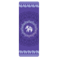 Serviette de tapis de yoga en daim et caoutchouc naturel, fine 1,5mm, antidérapante, absorbante, pliable portable 183cm avec sac