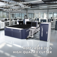 ADM Laser 3015 Einzeltisch 1KW 6KW Edelstahl-Laserschneidemaschine Cypcut 4-Achsen CNC Wassergekühlter Faserlaser