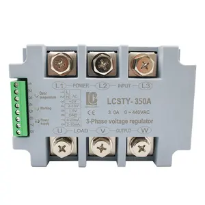 Controlador de voltagem trifásico 4-20ma, 2-10v, 1-5v 380v, 350a scr regulador de tensão