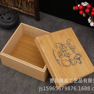 Caja de Bambú Cuadrada para Almacenamiento de Joyas, Colección Harvest, Hecha a Medida - Product Image 4