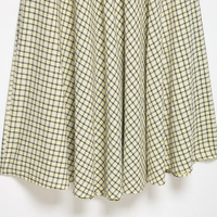 Robe midi à carreaux col en V pour femme, style vintage, bretelles spaghetti, dos froncé, pour l'été