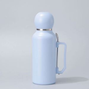Botella de Agua Aislada al Vacío de Doble Pared de Acero Inoxidable 304 de 1300 ml, Botella de Agua de Gran Capacidad para Exteriores con Cuchara - Product Image 4