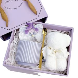 Set de Regalo en Oferta, Taza de Cerámica con Logotipo Personalizado, Ventilador de Mano, Toalla, Caja de Regalo con Oso, para Promociones Corporativas, Recuerdos de Boda, Venta al Por Mayor - Product Image 1