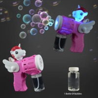 Pistolet à bulles LED automatique YT en gros, jouet souffleur de bulles avec solution pour fête d'anniversaire d'enfants, événement estival en extérieur