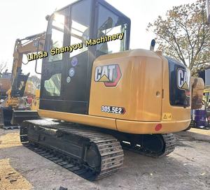 Miniexcavadora Caterpillar usada CAT305.5e2 5.5ton horas de trabajo bajas con motor bomba 34.1KW potencia 0,22 m Capacidad de cubo - Product Image 1
