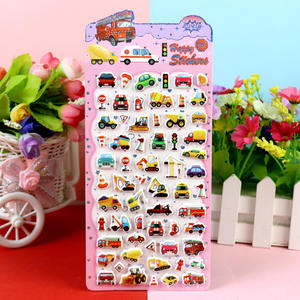 Pegatinas Suaves para Autos de Dibujos Animados, Trenes de Alta Velocidad y Ambulancias, Pegatinas 3D con Relieve, Pegatinas Kawaii de Resina con Animales de Dibujos Animados - Product Image 5