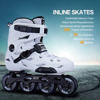 Patins à roulettes professionnels avec roues lumineuses en PU pour enfants et adultes, avec bottes rigides noires
