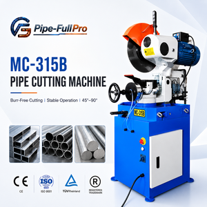 Manual Pipe Cutting Machine with Pneumatic Vise for Round Square Metal Tube Semi-auto Circular <b>Saw</b> - Product Image 1