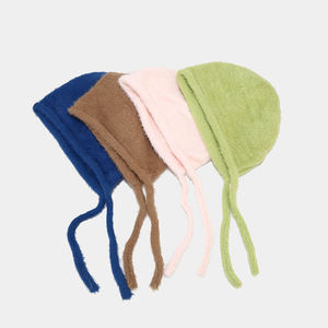 Winter Warm <span class=keywords><strong>Cat</strong></span> Ears Beanie 3D bestickte Baotou Strick mütze mit Gehörschutz für Strand und Business - Product Image 1