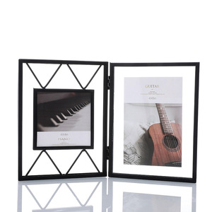 Glass Photo Wholesale Custom Three-Dimensional Folding Dried Flower Specimen Metal Glass Photo Frame