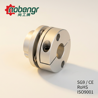 Accouplement à disque unique léger en alliage d'aluminium 304, collier de serrage à disque boulonné, jeu nul, haute vitesse pour servomoteur, routeur CNC, encodeur pas à pas