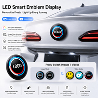 Écran LED circulaire couleur pour emblème de voiture, étanche IP67, éclairage de logo arrière, accessoires automobiles