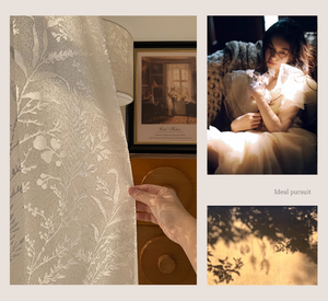 Rideaux Transparents <span class=keywords><strong>Beige</strong></span> ZSTARR à Plis Ondulés Modernes, Rideaux en Tissu <span class=keywords><strong>Blanc</strong></span> Pur à Plis Ondulés, Broderie de Luxe pour Salon - Product Image 3